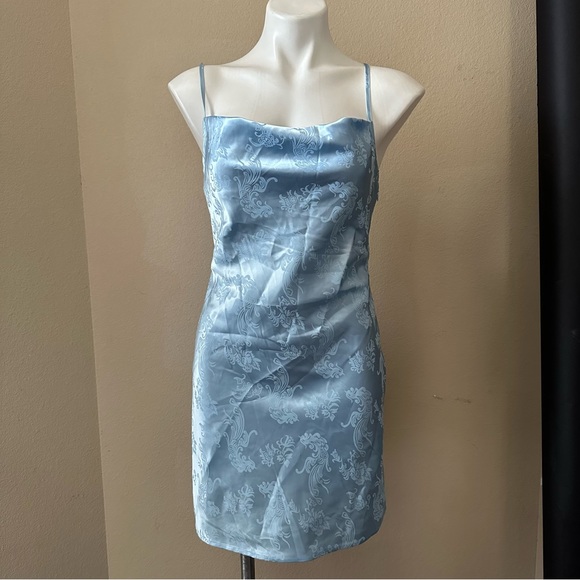 bp Dresses & Skirts - BP Blue satin slip dress